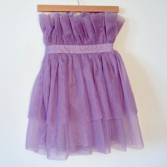 NWT THIRTY-THIRTY LAVENDER TULE MINI DRESS SIZE SMALL‎ - Picture 1 of 9